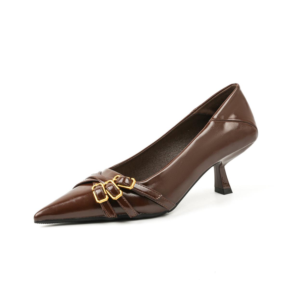 Туфли-лодочки с ремешком на щиколотке, темпераментные, на шпильке, 2025 новая модель, мягкая подошва, с мелким вырезом, женские туфли на среднем каблуке 39 светло-коричневого
Туфли-лодочки с ремешком на щиколотке, темпераментные, на шпильке, 2025 новая модель, мягкая подошва, с мелким вырезом, женские туфли на среднем каблуке 39 светло-коричневого