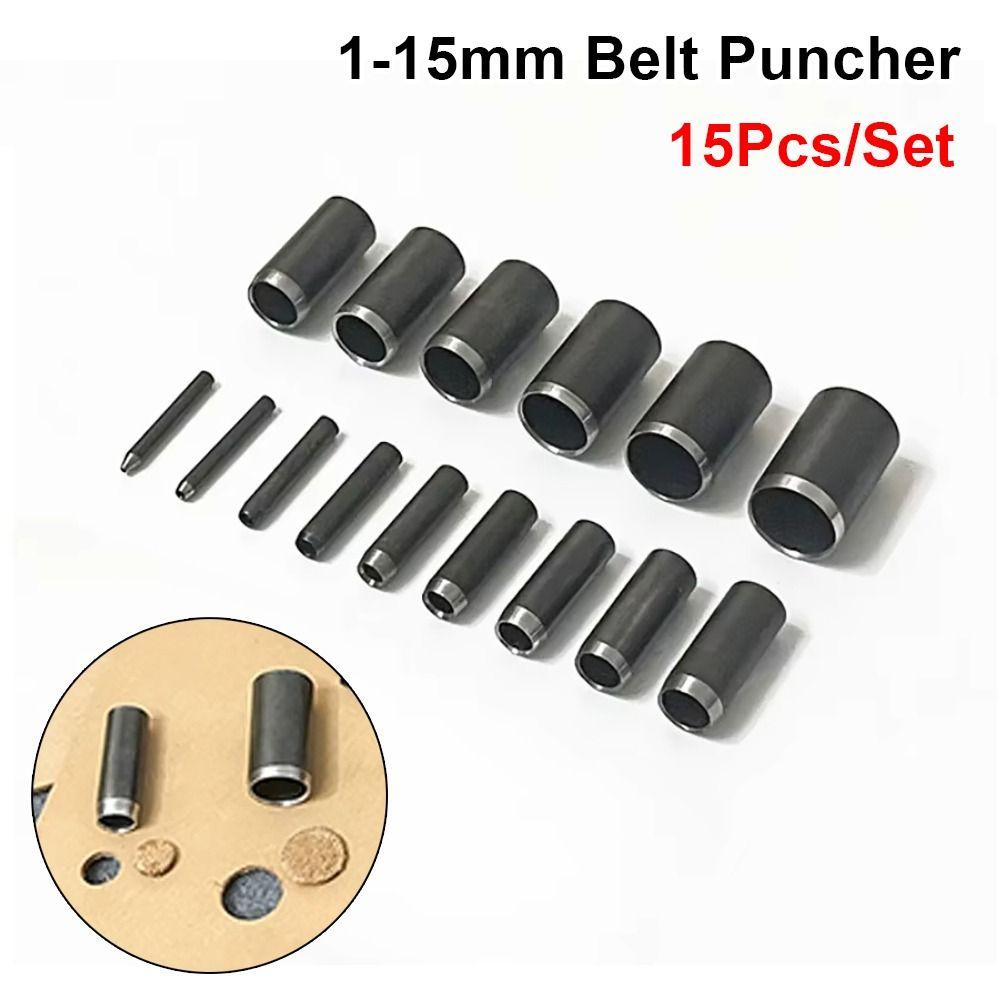 15Pcs/Set Hollow Punching Head Round Chisel Leather Craft Tool Durable Belt Puncher
15Pcs/Set Hollow Punching Head Round Chisel Leather Craft Tool Durable Belt Puncher