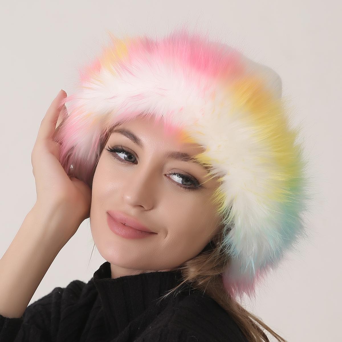 Зимние теплые вязаные шапки из искусственного меха для женщин, пушистые модные стильные толстые шапки One Size(56-60cm)
Зимние теплые вязаные шапки из искусственного меха для женщин, пушистые модные стильные толстые шапки One Size(56-60cm)