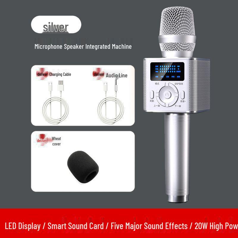 New Bluetooth Karaoke Microphone Speaker for Home & Mobile Live Singing
New Bluetooth Karaoke Microphone Speaker for Home & Mobile Live Singing