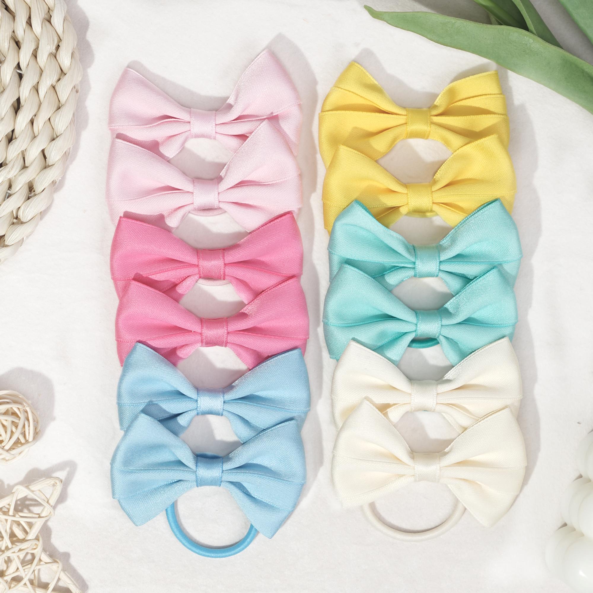 12Pcs Hair Bow Bobbles for Girls Hair Ties Pontial Bows Hair Bands with Cotton Blend Bows 3.5Inches, Hair Elastics for Girls
12Pcs Hair Bow Bobbles for Girls Hair Ties Pontial Bows Hair Bands with Cotton Blend Bows 3.5Inches, Hair Elastics for Girls