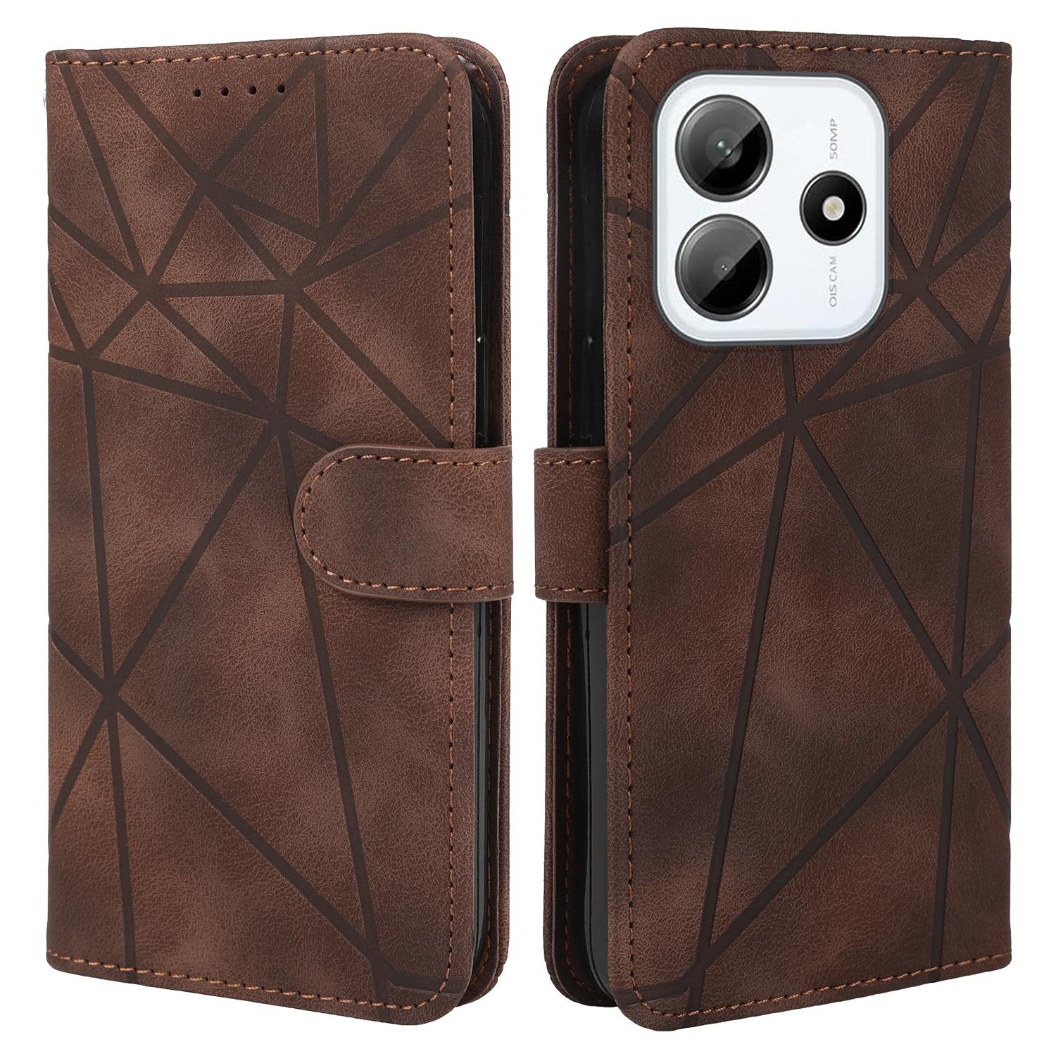 For Xiaomi Redmi Note 14 5G Stand Case Line Pattern Leather Phone Cover Brown
For Xiaomi Redmi Note 14 5G Stand Case Line Pattern Leather Phone Cover Brown