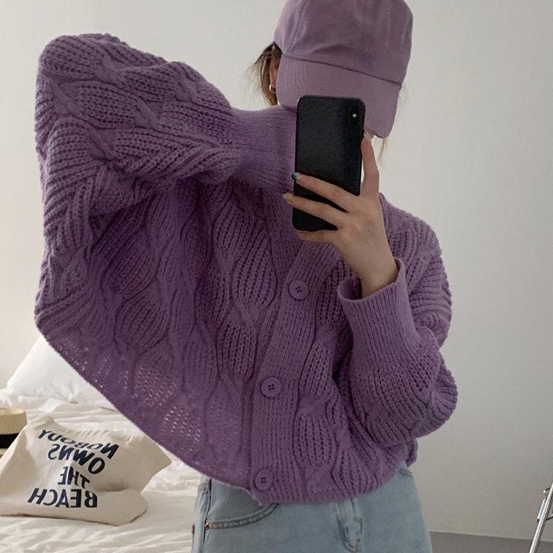 Кардиган женский вязаный косами, мягкий, свободного ленивого стиля, с коротким V-образным вырезом и рукавами летучая мышь L
Кардиган женский вязаный косами, мягкий, свободного ленивого стиля, с коротким V-образным вырезом и рукавами летучая мышь L