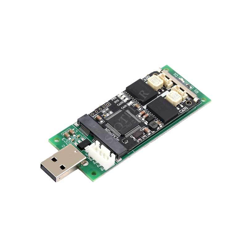 Двоканальна інтерфейсна плата MiniPCIe USB-CAN з електричною ізоляцією для Linux/Windows
Двоканальна інтерфейсна плата MiniPCIe USB-CAN з електричною ізоляцією для Linux/Windows