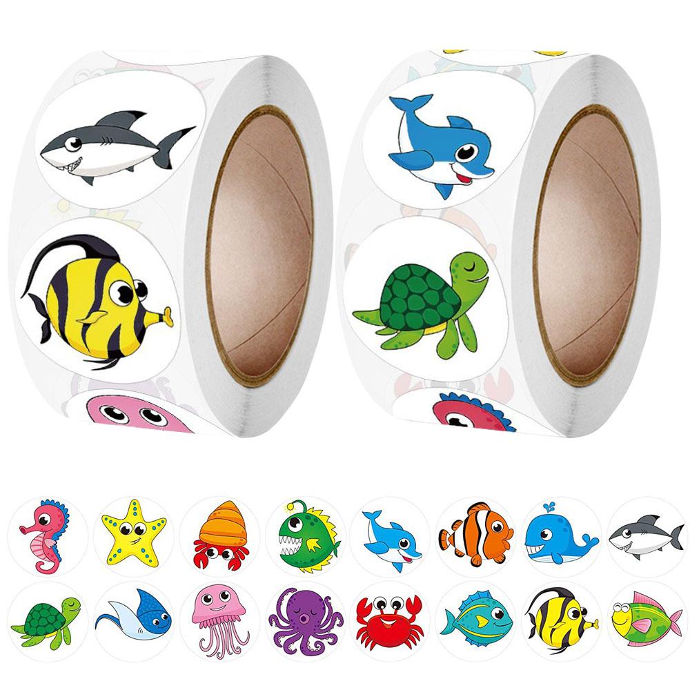 500Pcs/Roll Cartoon Marine Animals Reward Stickers 2.5cm/1.0in Perfect For Learning Games PC Notebook Pad Fridge Gift Seal Label
500Pcs/Roll Cartoon Marine Animals Reward Stickers 2.5cm/1.0in Perfect For Learning Games PC Notebook Pad Fridge Gift Seal Label
