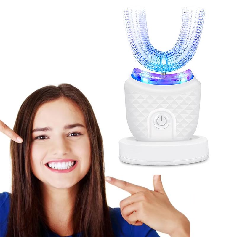 Rechargeable U-Shape Sonic Toothbrush Portable 360° Ultrasonic Teeth Whitening Light Silicone Travel Mini Electric Toothbrush рожевий
Rechargeable U-Shape Sonic Toothbrush Portable 360° Ultrasonic Teeth Whitening Light Silicone Travel Mini Electric Toothbrush рожевий