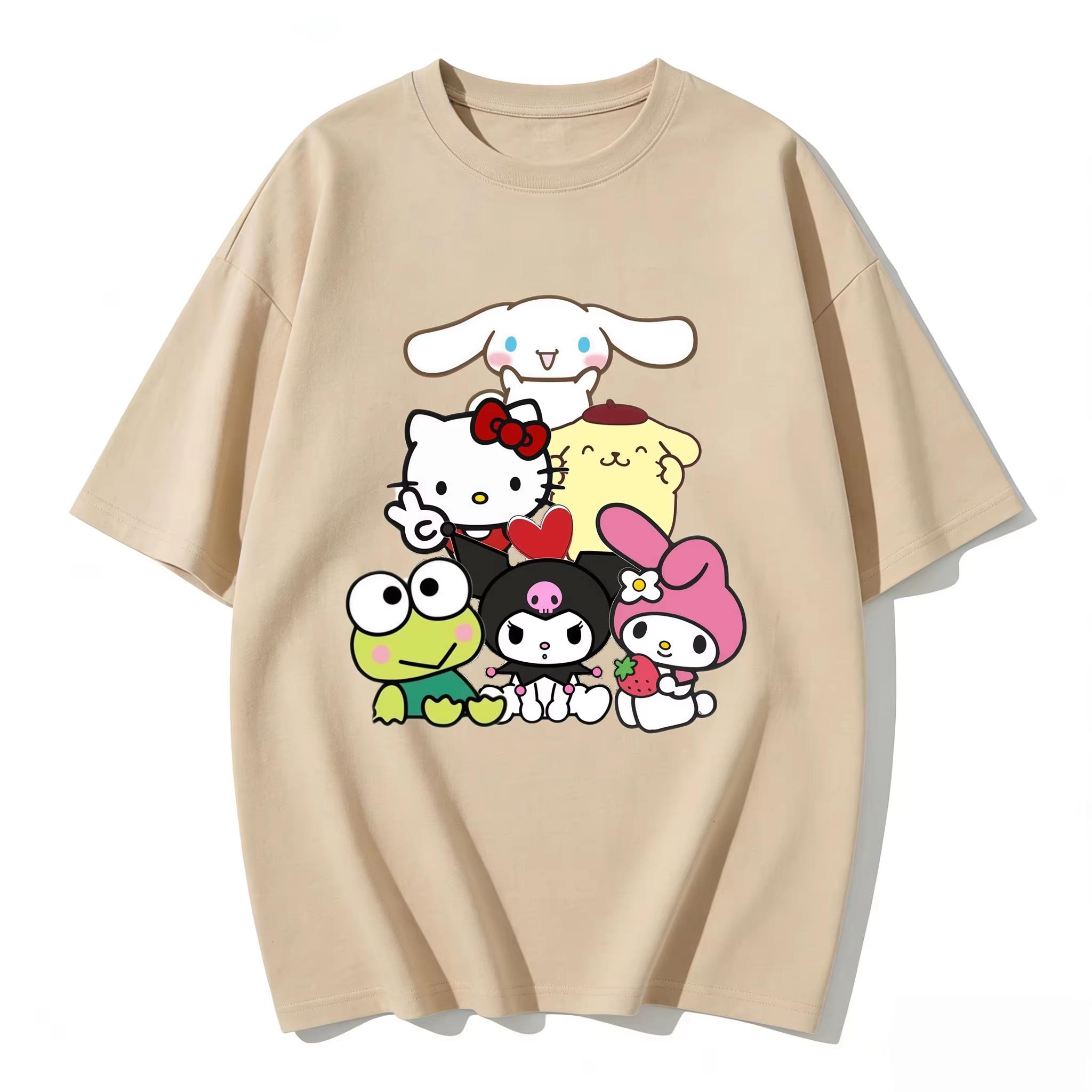 2026 new Summer Cute HelloKitty TShirts Soft Cotton Short Sleeve Tees for Parents Kids Breathable Casual Daily Outfit Tops S
2026 new Summer Cute HelloKitty TShirts Soft Cotton Short Sleeve Tees for Parents Kids Breathable Casual Daily Outfit Tops S