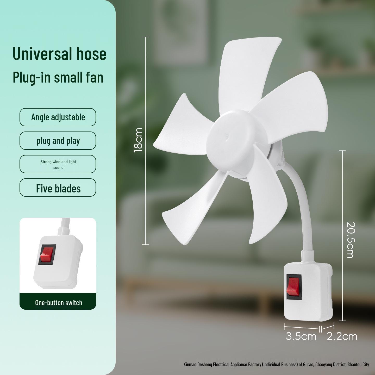 Portable Five-Leaf Swirl Fan with Creative Lamp Socket & Brushless Motor
Portable Five-Leaf Swirl Fan with Creative Lamp Socket & Brushless Motor