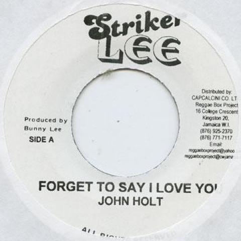 7inch Record JOHN HOLT / JAH STITCH - Forget To Say I Love You / Natty Dr Striker Lee 1974 Jamaica Reggae, Ska & Dub
7inch Record JOHN HOLT / JAH STITCH - Forget To Say I Love You / Natty Dr Striker Lee 1974 Jamaica Reggae, Ska & Dub