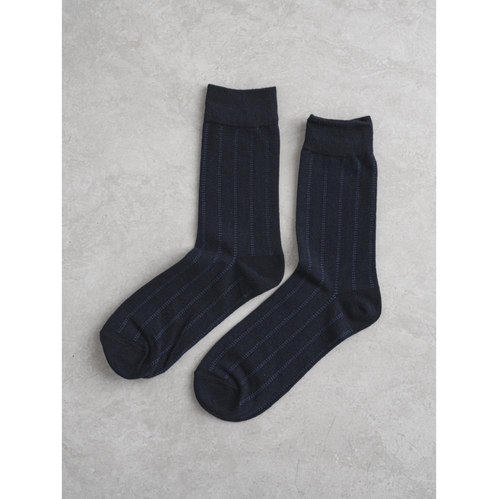 Monfoot Vertical Pattern Suit Socks Navy 
Monfoot Vertical Pattern Suit Socks Navy
