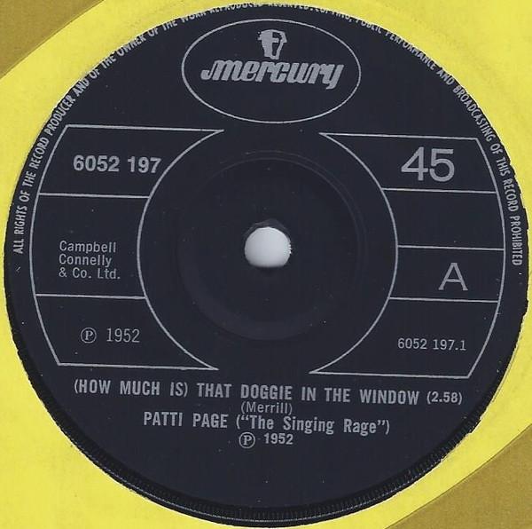 Пластинка 7 дюймов PATTI PAGE How Much Is That Doggie In The Wi 6052197 Mercury UK Поп Б/у
Пластинка 7 дюймов PATTI PAGE How Much Is That Doggie In The Wi 6052197 Mercury UK Поп Б/у