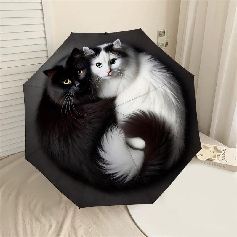 1PC cat yin yangAutomatic Open/Close Umbrella with Windproof, 8-Rib Sturdy Canopy, Durable Ribs, Fashionable Design1315A
1PC cat yin yangAutomatic Open/Close Umbrella with Windproof, 8-Rib Sturdy Canopy, Durable Ribs, Fashionable Design1315A