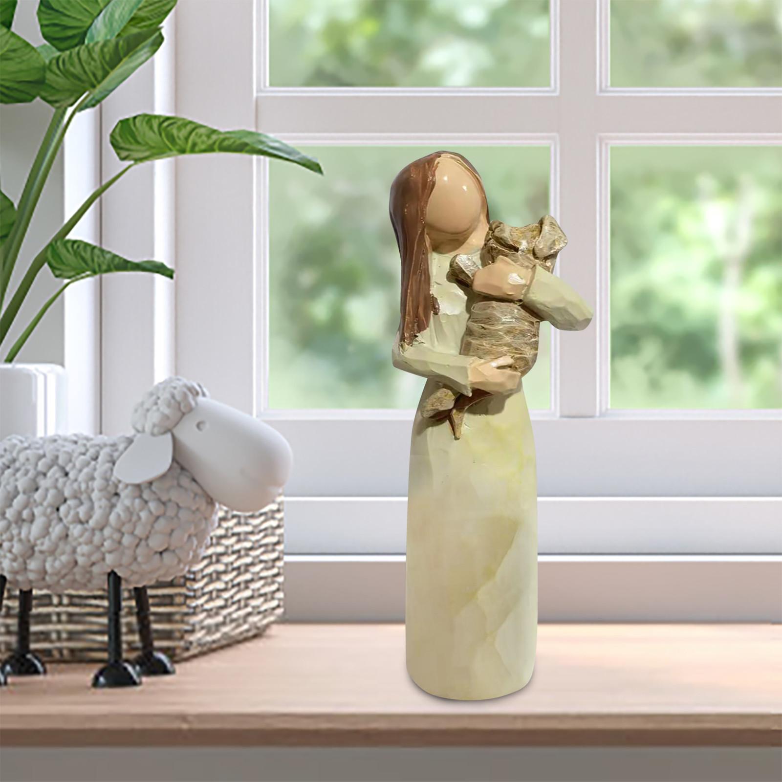 Resin Figurine Woman Holding Dog Sculpture Handcrafted Pet Lover Gift Home Decor Figurine Statue A белый
Resin Figurine Woman Holding Dog Sculpture Handcrafted Pet Lover Gift Home Decor Figurine Statue A белый