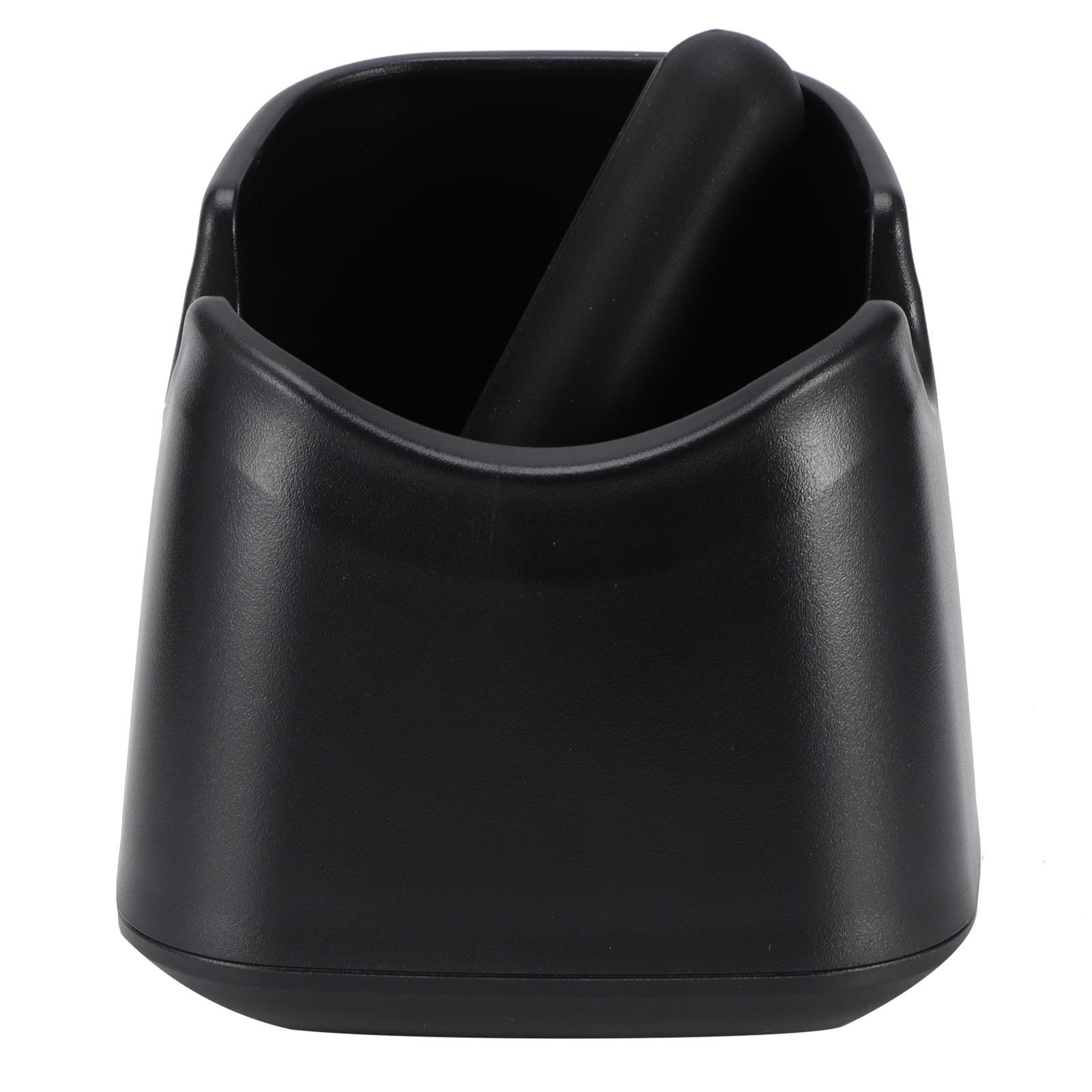 Кофейный нок-бокс Нескользящее ведро для кофейной гущи с перекладиной для выбивания Домашнее кафе Использование Черный