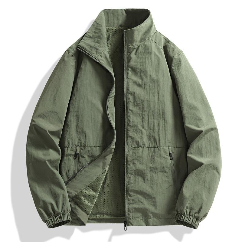 Spring Breathable Jacket Men s Enlarged Stand-up Collar Jacket Summer Thin Zipper Casual Waterproof Jacket 3XL зелений
Spring Breathable Jacket Men s Enlarged Stand-up Collar Jacket Summer Thin Zipper Casual Waterproof Jacket 3XL зелений