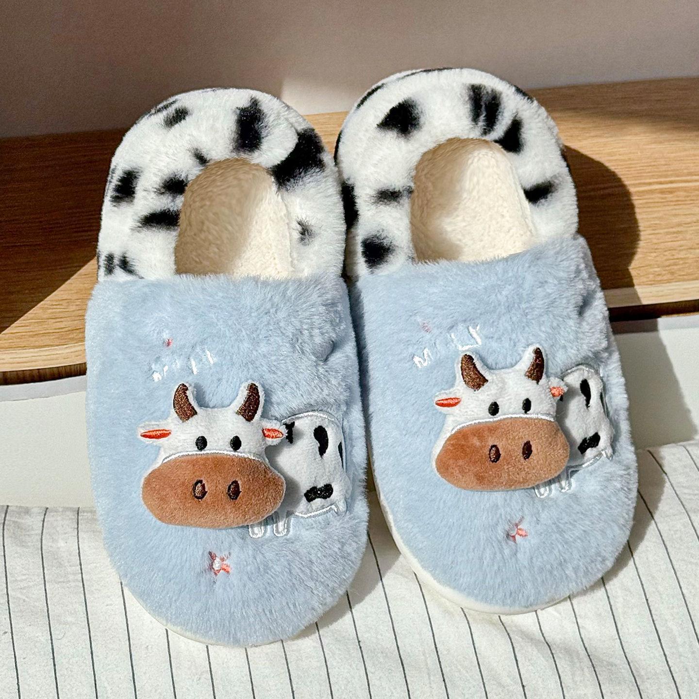 Home plush warm casual cotton slippers soft cute cow couple winter soft sole men s and women s same cotton shoes 44-45
Home plush warm casual cotton slippers soft cute cow couple winter soft sole men s and women s same cotton shoes 44-45