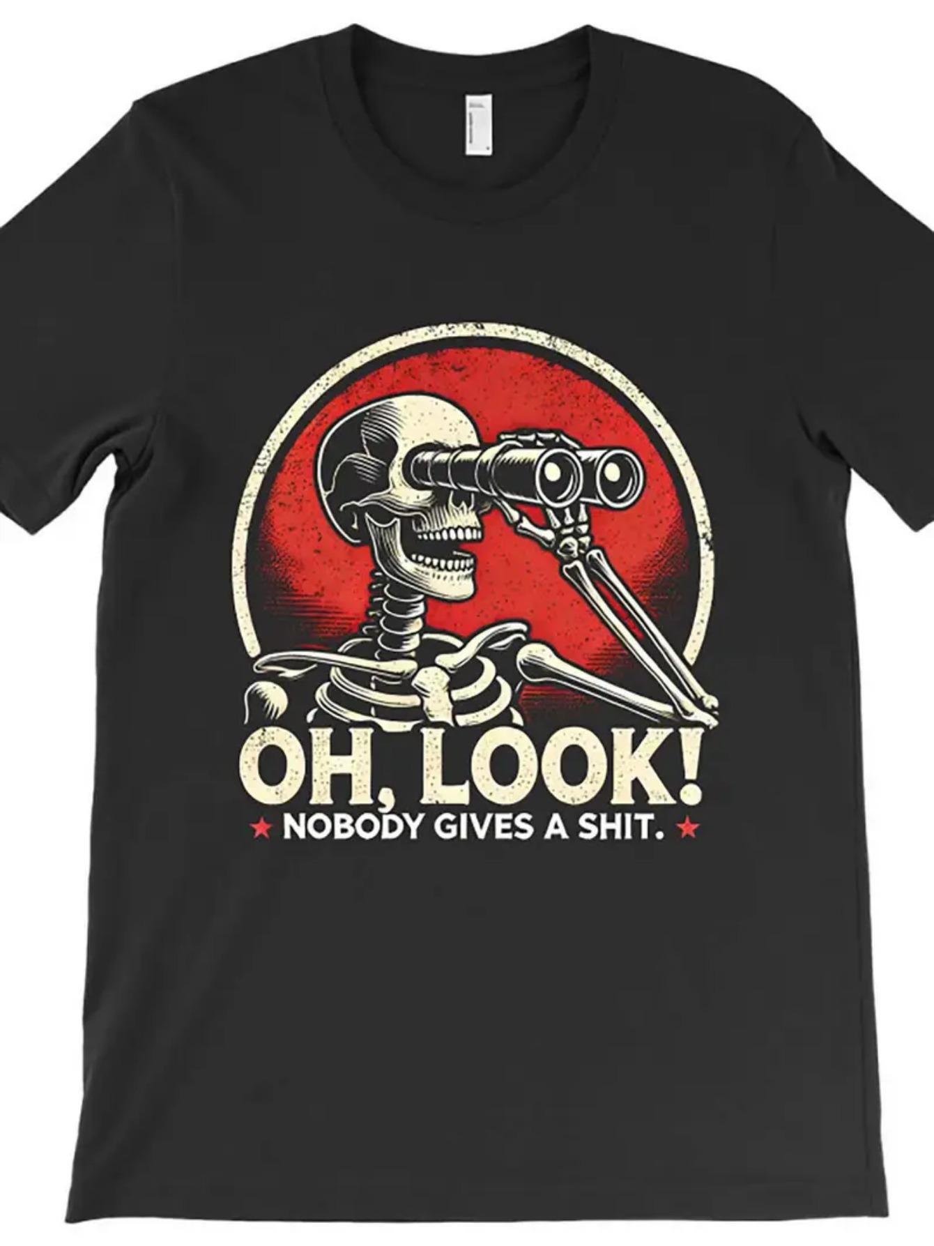 Funny Oh Look! Nobody Gives A Shit Graphic Print T-Shirt for Unisex S
Funny Oh Look! Nobody Gives A Shit Graphic Print T-Shirt for Unisex S