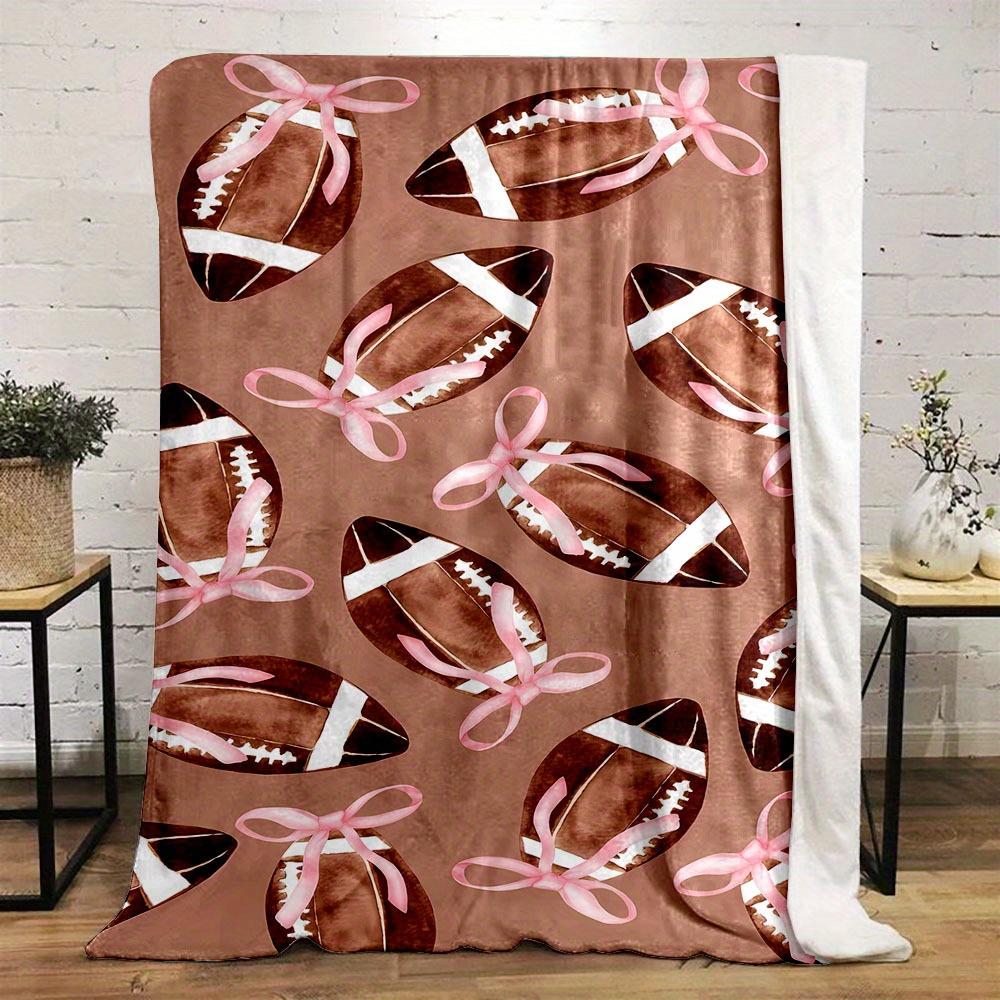 Pink Football Bow Print Flannel Throw Blanket Soft Reversible All Season Bed Sofa Camping Travel Gift 75x90cm
Pink Football Bow Print Flannel Throw Blanket Soft Reversible All Season Bed Sofa Camping Travel Gift 75x90cm