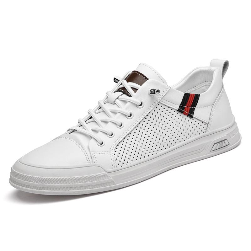 Spring men s casual board shoes small size lace-up-free leather board shoes punching hollow hole white shoes 35
Spring men s casual board shoes small size lace-up-free leather board shoes punching hollow hole white shoes 35