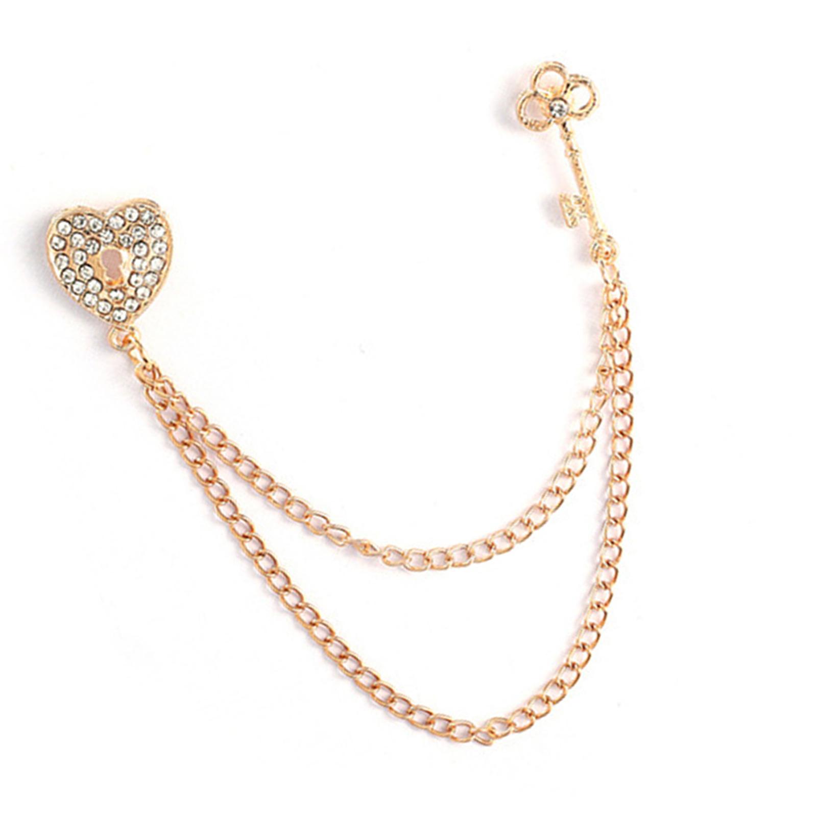 Creative Heart Key Design Brooch Necklace Fashionable Elegant Heart Key Brooch For Casual Outfits Party Wedding Event золотой
Creative Heart Key Design Brooch Necklace Fashionable Elegant Heart Key Brooch For Casual Outfits Party Wedding Event золотой