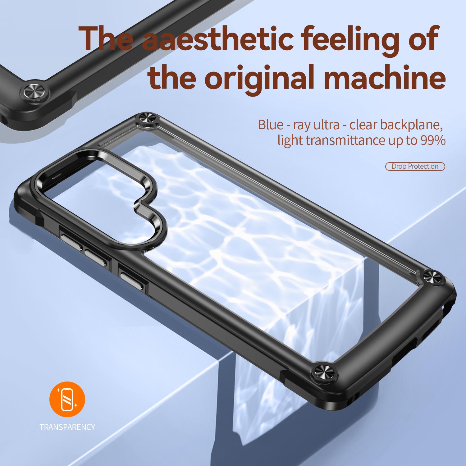 For Samsung Galaxy S25 Ultra Case Anti-Drop Alloy Lens Frame PC+TPU Phone Cover Black
For Samsung Galaxy S25 Ultra Case Anti-Drop Alloy Lens Frame PC+TPU Phone Cover Black