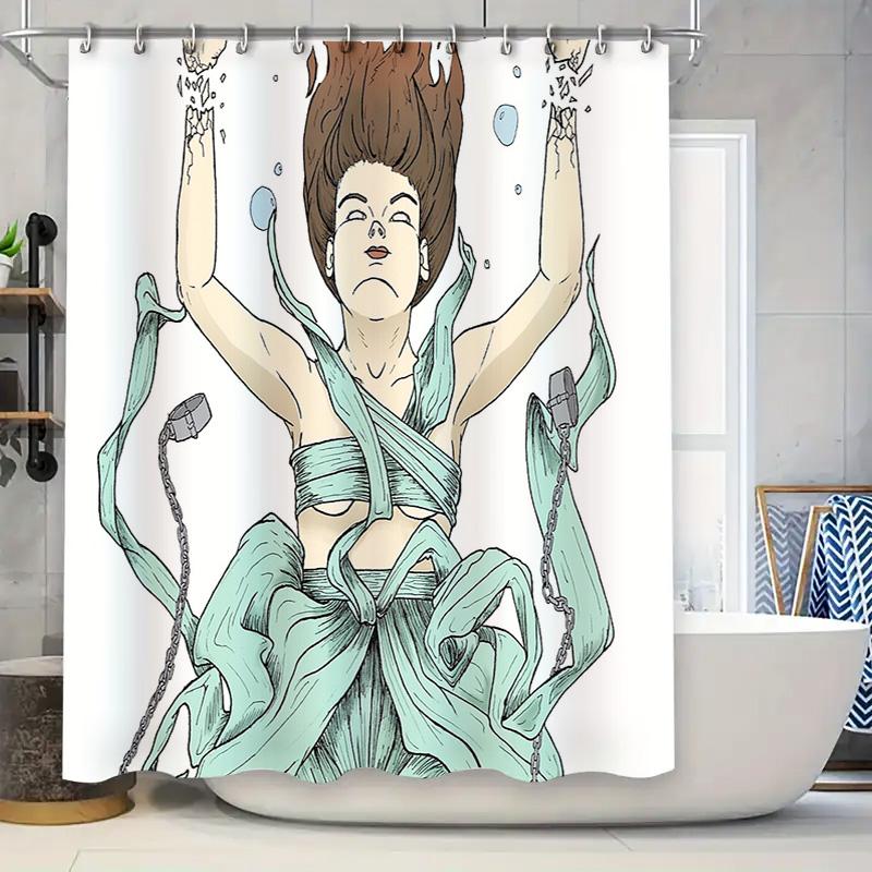 Ocean Mermaid Shower Curtain Nature Sea Life Bathroom Decor Artistic Blue Wave Pattern Home Decor Wall Hanging Tapestry W60H190(CM)-1 Pcs
Ocean Mermaid Shower Curtain Nature Sea Life Bathroom Decor Artistic Blue Wave Pattern Home Decor Wall Hanging Tapestry W60H190(CM)-1 Pcs