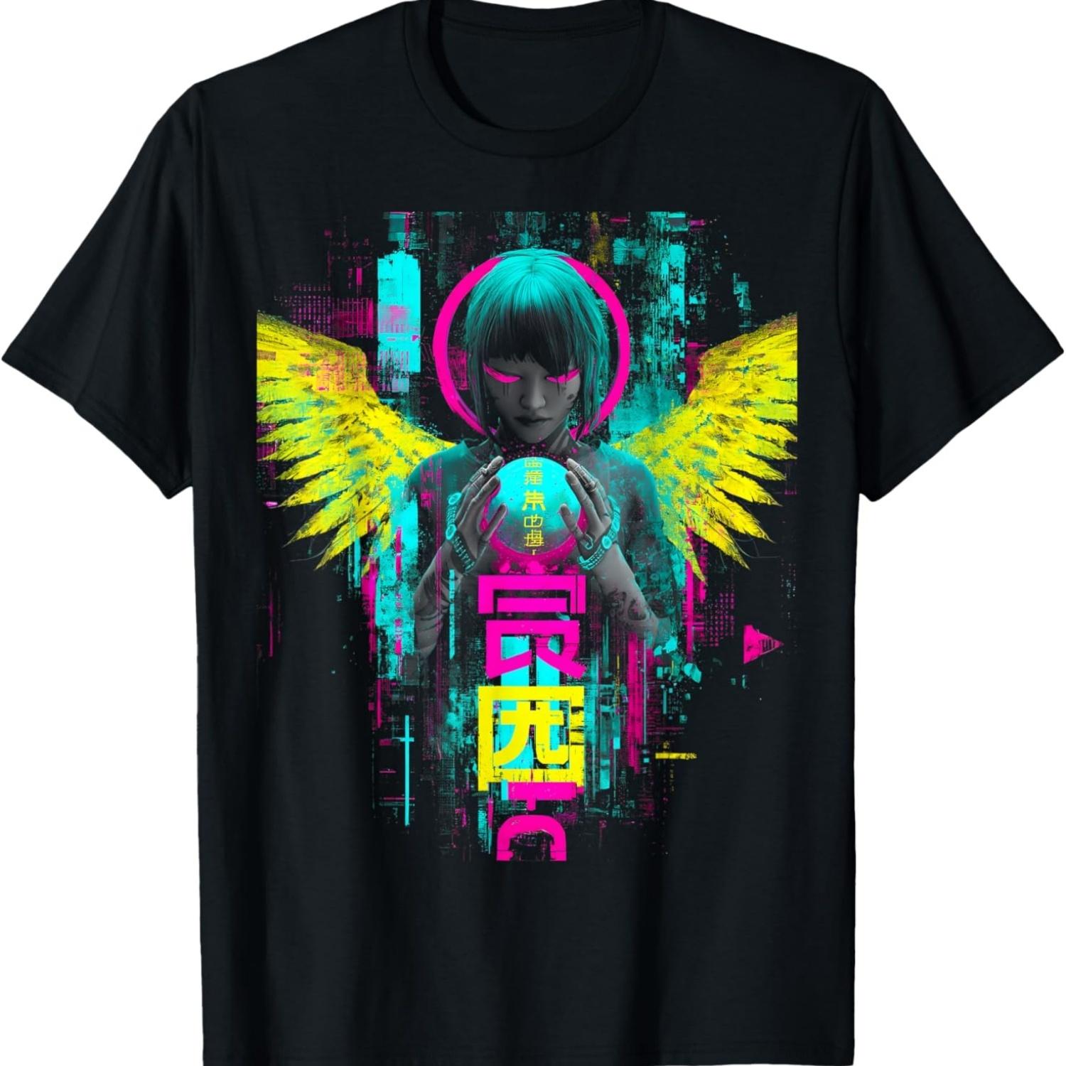 Cyberpunk Angel Girl Wings Futuristic Glitchcore Vaporwave T-Shirt XXXXXL чорний
Cyberpunk Angel Girl Wings Futuristic Glitchcore Vaporwave T-Shirt XXXXXL чорний