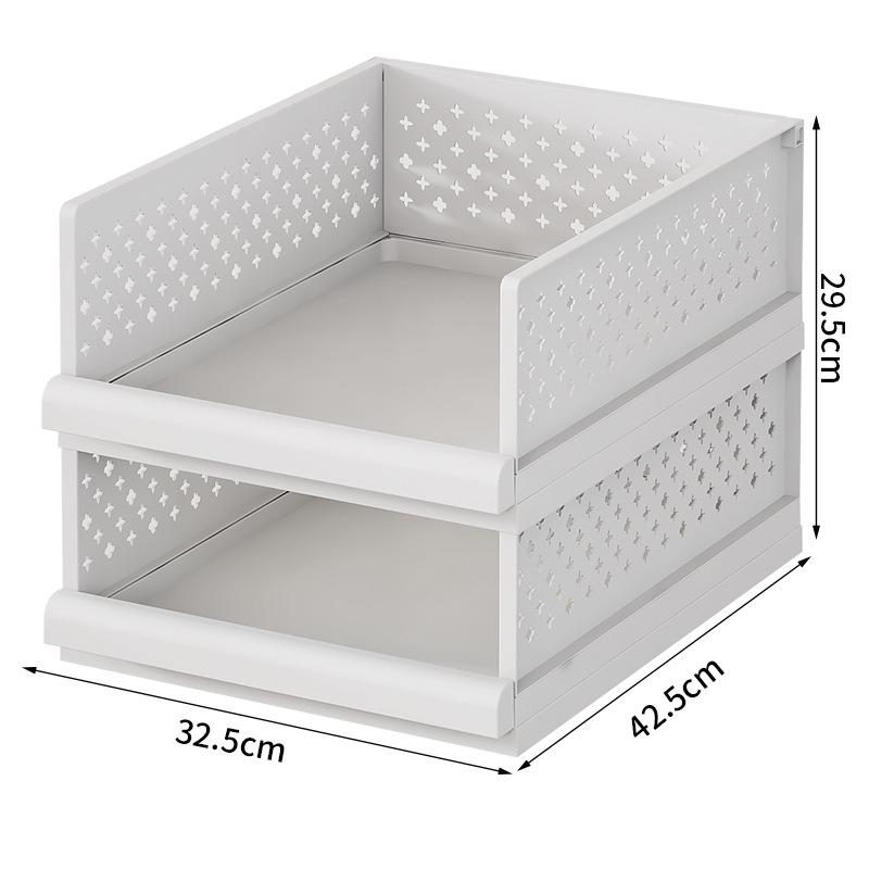 Drawer-Style Multi-Tier Folding Clothes Rack Home Storage Organizer Built-in Folding Shelving Unit for Wardrobes StyleA 2 layers білий
Drawer-Style Multi-Tier Folding Clothes Rack Home Storage Organizer Built-in Folding Shelving Unit for Wardrobes StyleA 2 layers білий