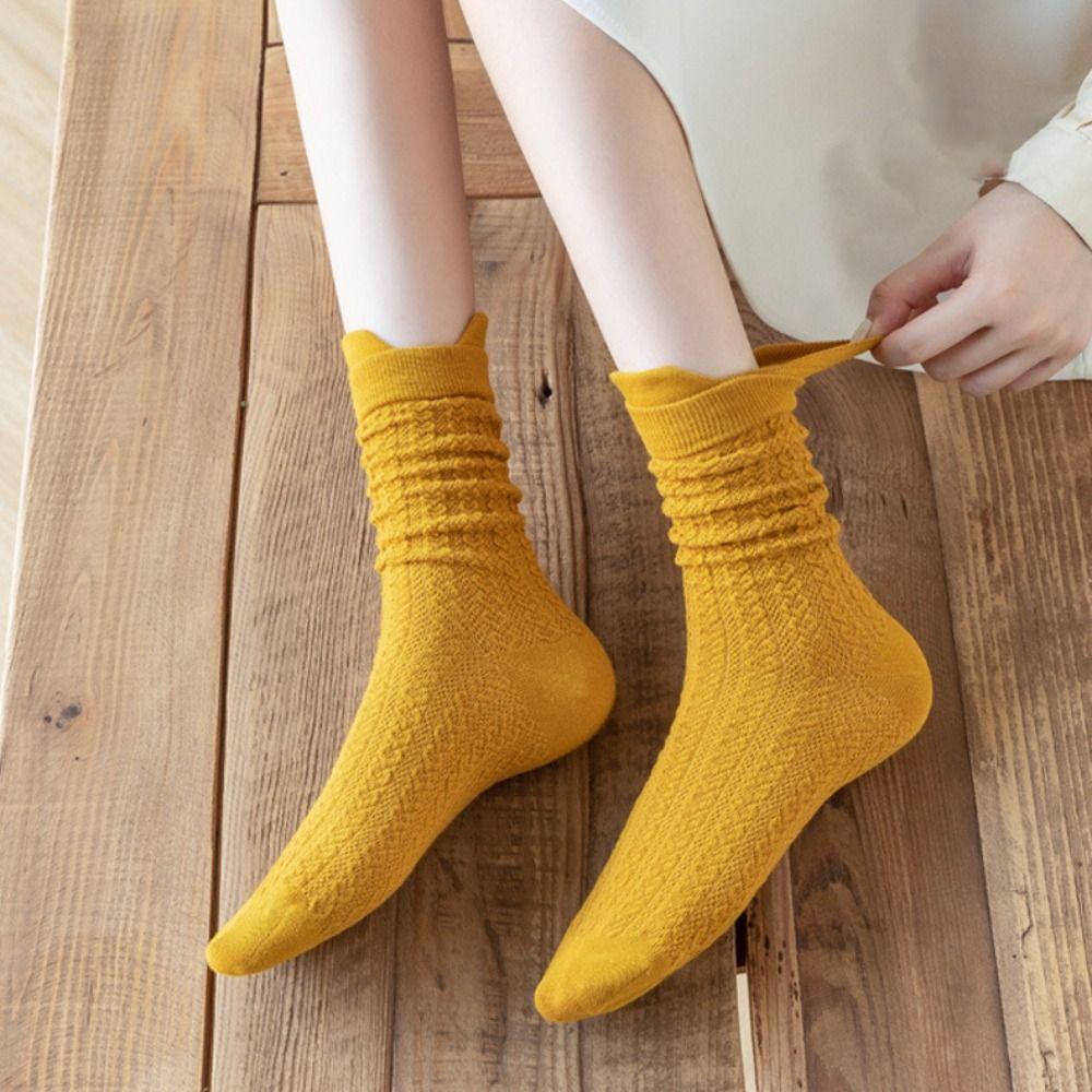 Solid Color Simple Trendy Thick For Women Middle Tube Hosiery Women Socks Cotton Korean Style Socks
Solid Color Simple Trendy Thick For Women Middle Tube Hosiery Women Socks Cotton Korean Style Socks