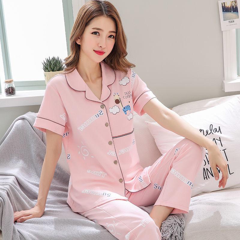 Pajamas Women S Sweet And Cute Wind Cardigan Short-Sleeved Trousers Loose Large-Size Loungewear Suit Can Be Worn Outside M
Pajamas Women S Sweet And Cute Wind Cardigan Short-Sleeved Trousers Loose Large-Size Loungewear Suit Can Be Worn Outside M