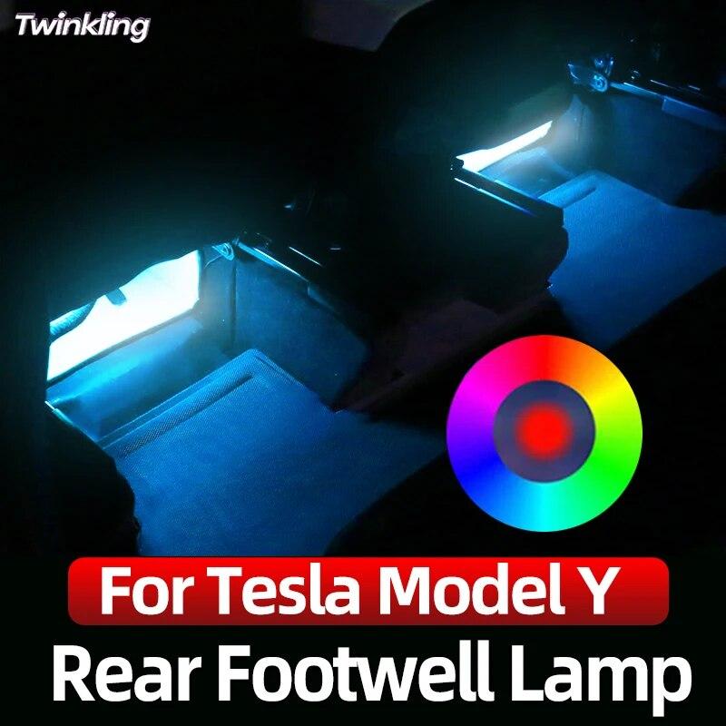 Для Tesla Model Y автомобиля светодиодный фонарь в пространстве для ног на заднем сиденье, смена цвета, комплект ламп, атмосферный светильник, аксессуары для интерьера
Для Tesla Model Y автомобиля светодиодный фонарь в пространстве для ног на заднем сиденье, смена цвета, комплект ламп, атмосферный светильник, аксессуары для интерьера