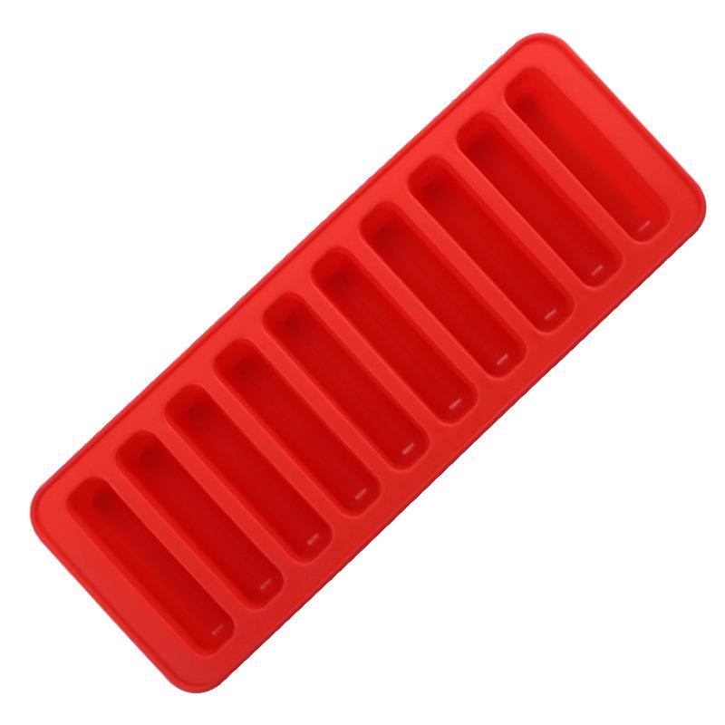 Easy Push Pop Out Long Strip Ice Tray 10 Cavities Narrow Ice Stick Cubes Multicolor for Sports Bottles and Water
Easy Push Pop Out Long Strip Ice Tray 10 Cavities Narrow Ice Stick Cubes Multicolor for Sports Bottles and Water