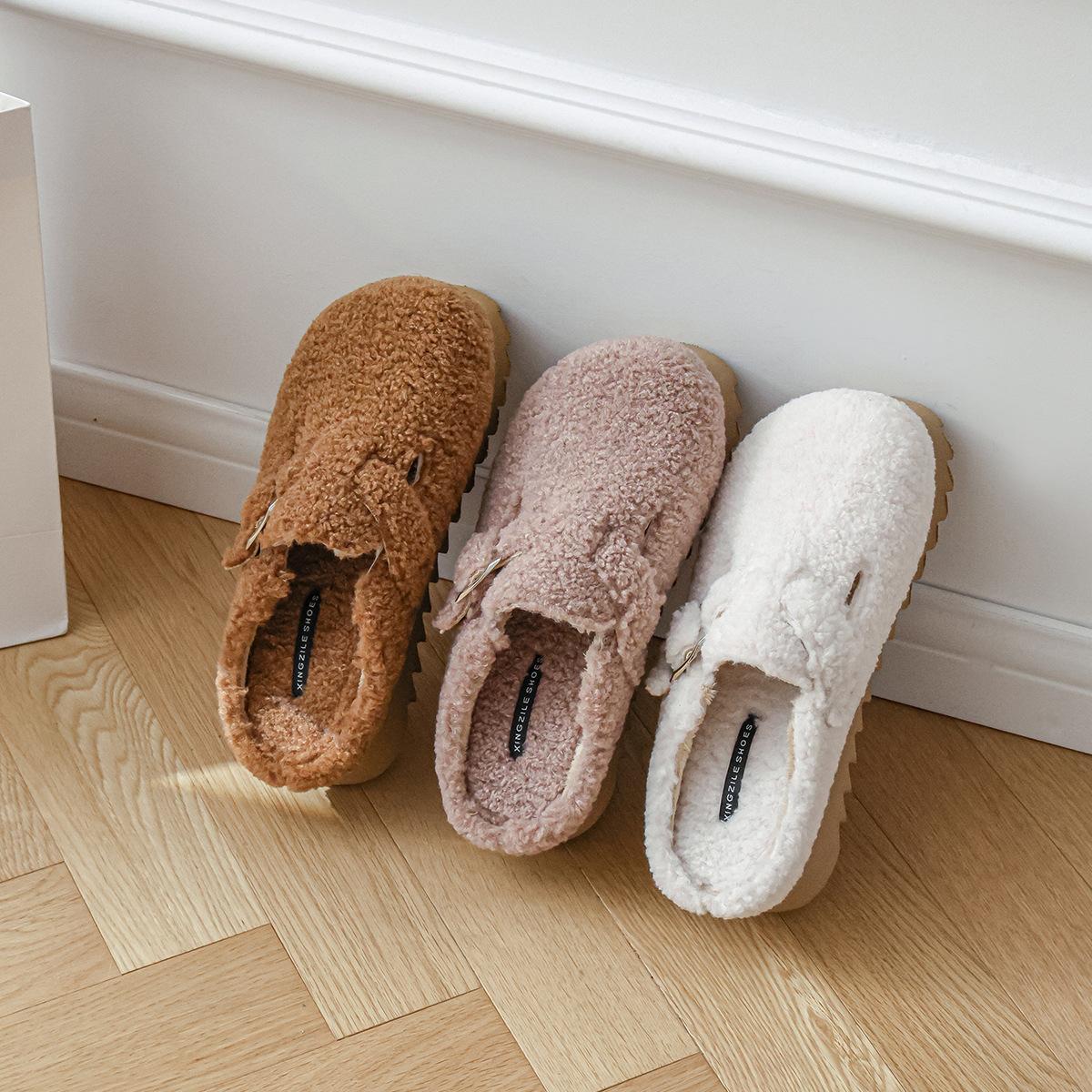 Lamb wool slippers female winter wear retro fairy wind one pedal Birkenstocks female flat-bottomed velvet cotton shoes 34
Lamb wool slippers female winter wear retro fairy wind one pedal Birkenstocks female flat-bottomed velvet cotton shoes 34