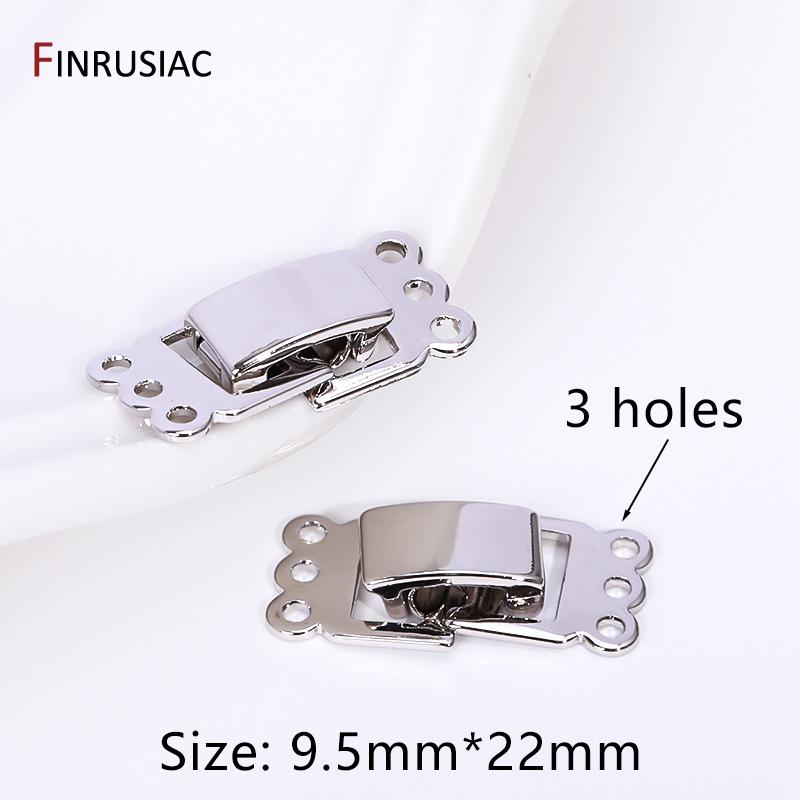 9.5mm*22mm Rhodium Plated Simple 2/3 Holes Connector For Jewelry Making, Brass Fastener Clasps For Necklace Making Accessories 2 pieces
9.5mm*22mm Rhodium Plated Simple 2/3 Holes Connector For Jewelry Making, Brass Fastener Clasps For Necklace Making Accessories 2 pieces