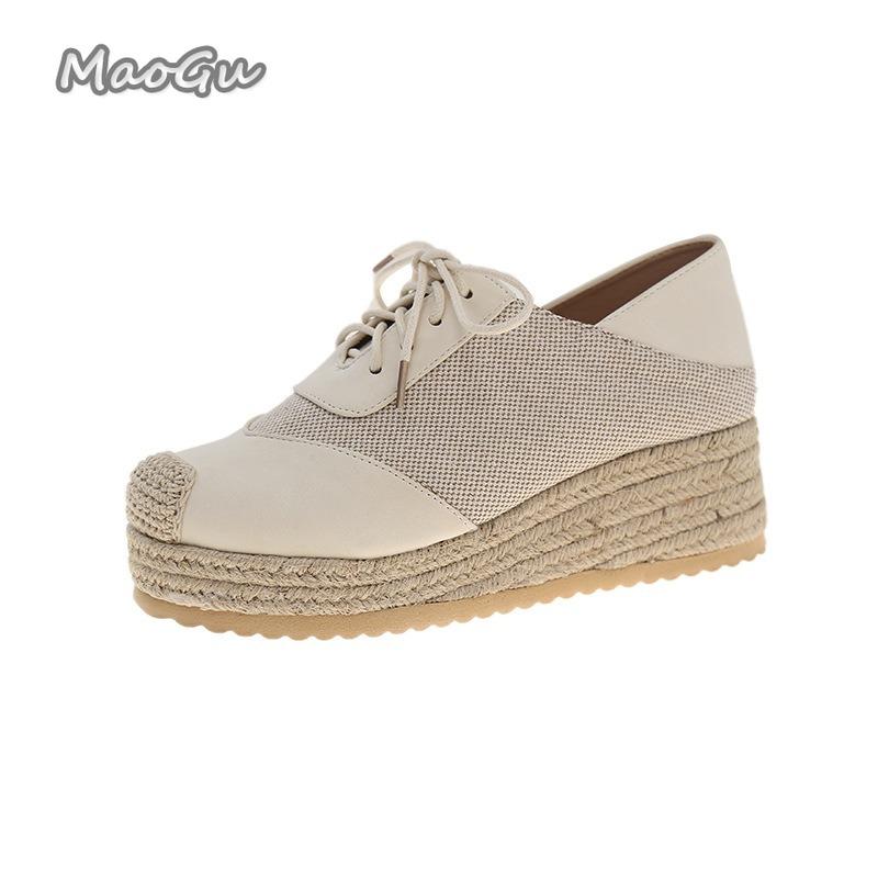 Mixed Color Espadrilles Wedge Shoes for Women Braided Thick Sole Fisherman Shoes Woman Lace Up Casual Platform Sneakers 35
Mixed Color Espadrilles Wedge Shoes for Women Braided Thick Sole Fisherman Shoes Woman Lace Up Casual Platform Sneakers 35