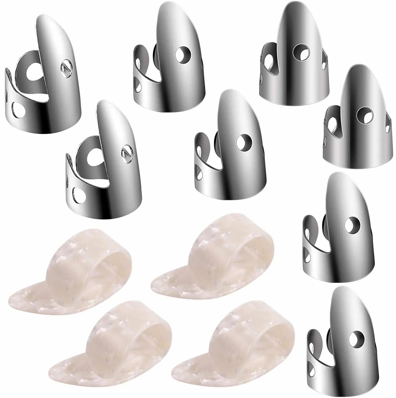 Медиаторы для гитары: 8 регулируемых медиаторов из нержавеющей стали и 4 пластиковых медиатора для большого пальца. белый
Медиаторы для гитары: 8 регулируемых медиаторов из нержавеющей стали и 4 пластиковых медиатора для большого пальца. белый