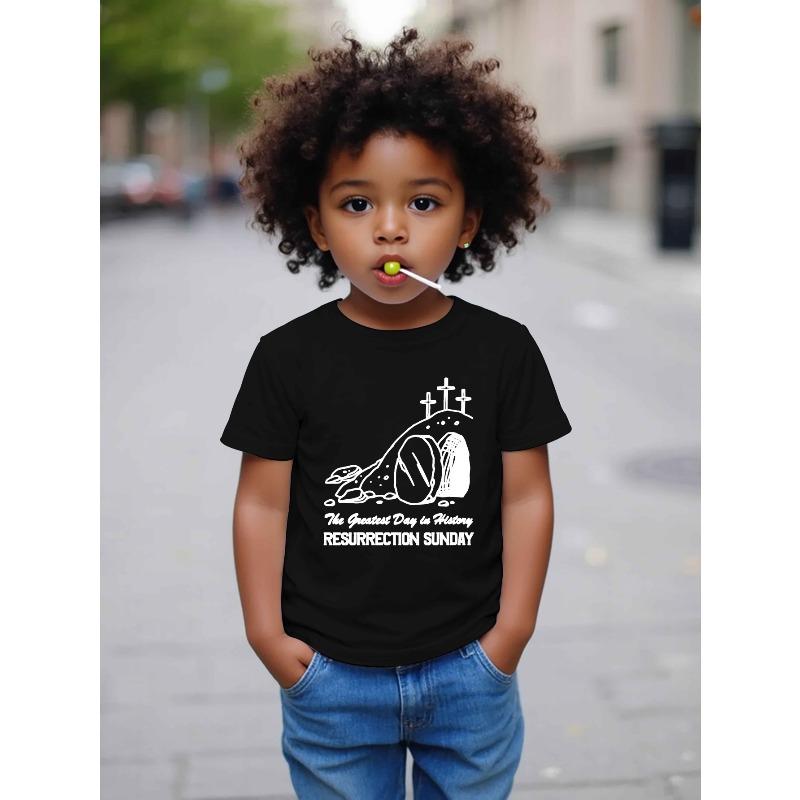 European Size Boys Round Neck Short Sleeved T Shirt with Easter Themed Design 98cm чёрный
European Size Boys Round Neck Short Sleeved T Shirt with Easter Themed Design 98cm чёрный