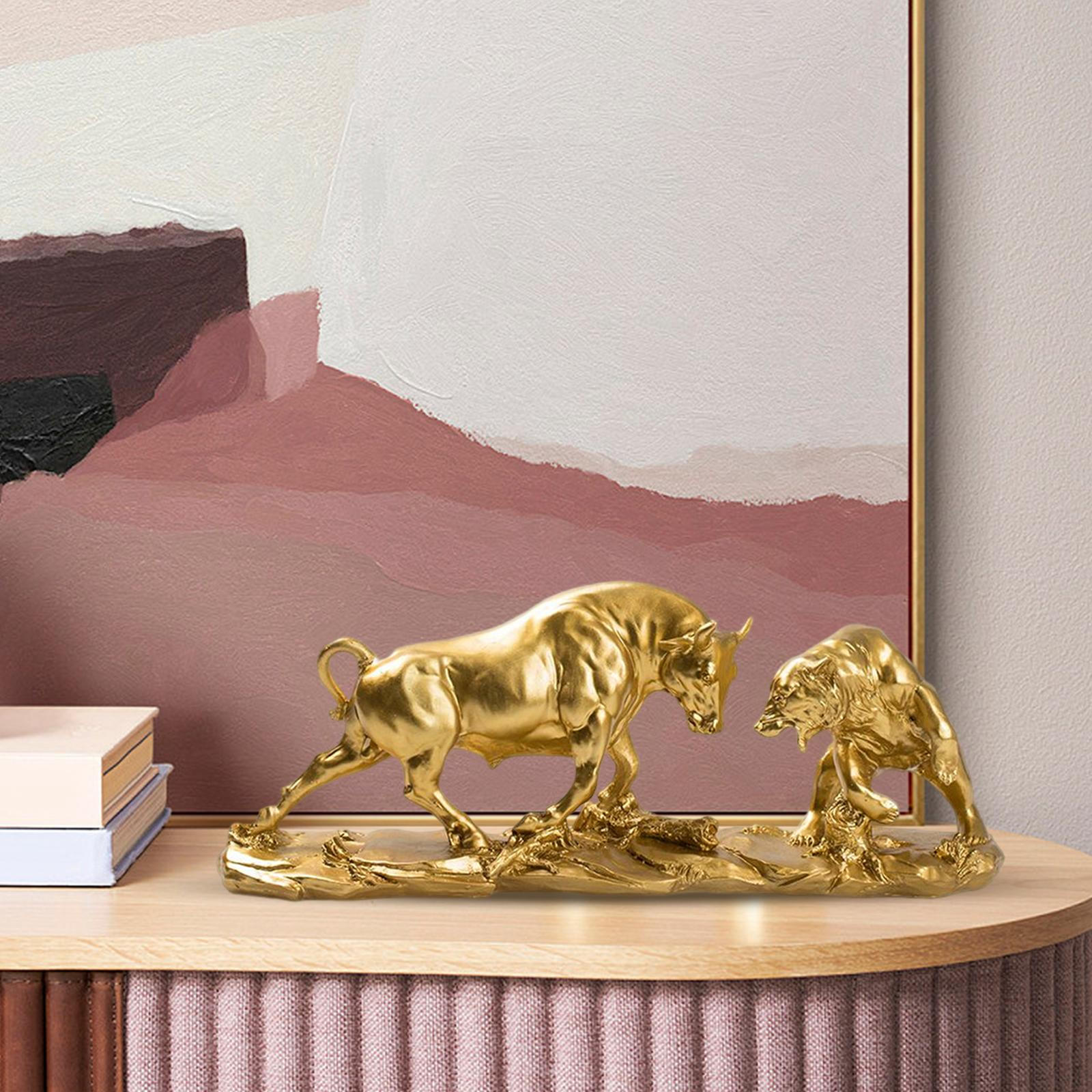 Animal Sculpture Collection Ornament Resin Figurine Realistic Bear and Bull Statue for Shelf
Animal Sculpture Collection Ornament Resin Figurine Realistic Bear and Bull Statue for Shelf