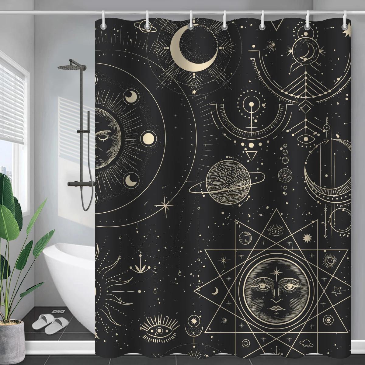 Constellation Fabric Shower Bath Curtain Blush Sun And Moon Phrase Modern Abstract Mysticism Waterproof Bathroom Accessories W60H190(CM)-1 Pcs
Constellation Fabric Shower Bath Curtain Blush Sun And Moon Phrase Modern Abstract Mysticism Waterproof Bathroom Accessories W60H190(CM)-1 Pcs