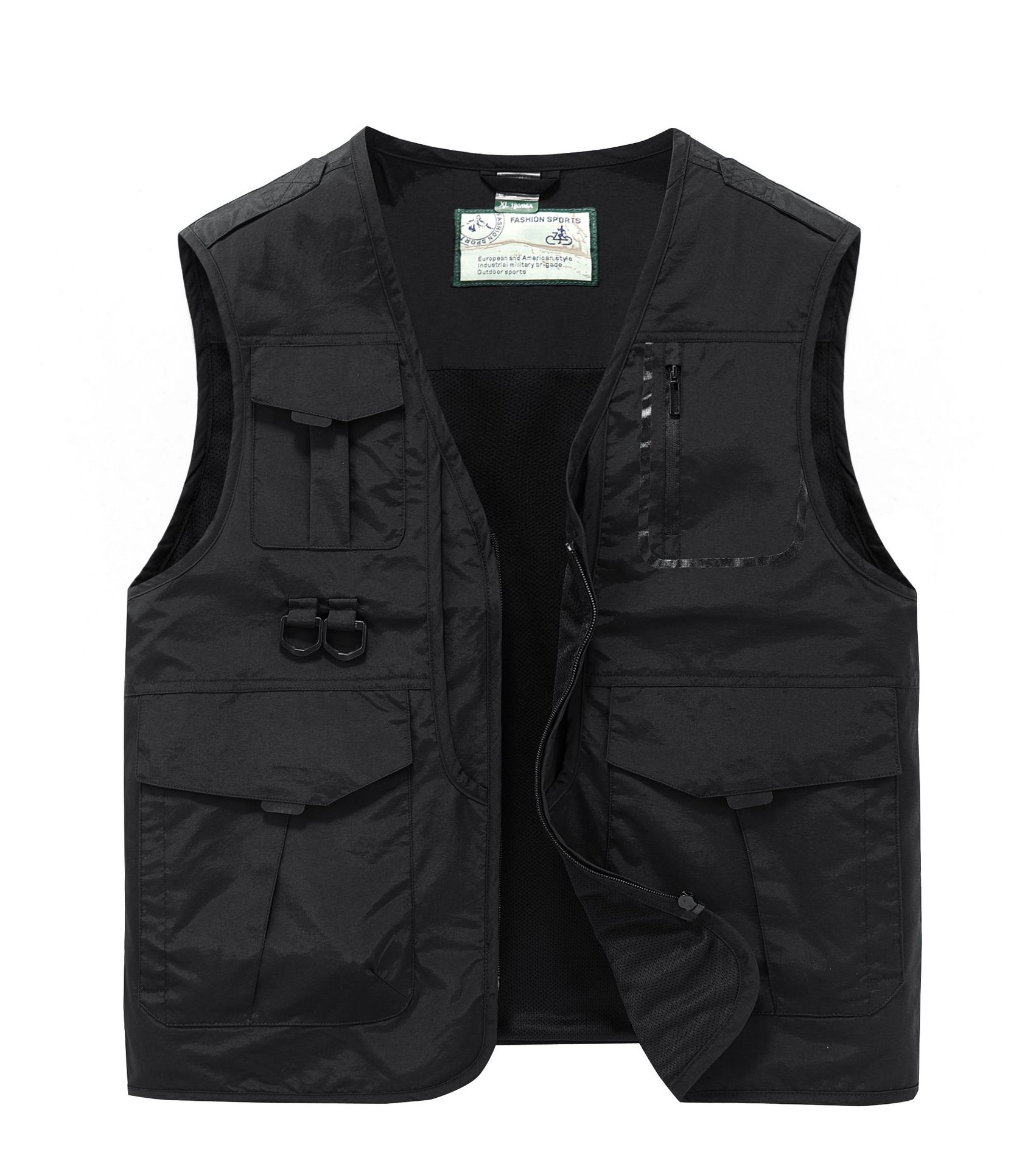 Functional Vest for Men Loose Fit Large Size Thin Workwear Multi Pocket Photography Fishing Outdoor Vest Jacket for Me S чорний
Functional Vest for Men Loose Fit Large Size Thin Workwear Multi Pocket Photography Fishing Outdoor Vest Jacket for Me S чорний