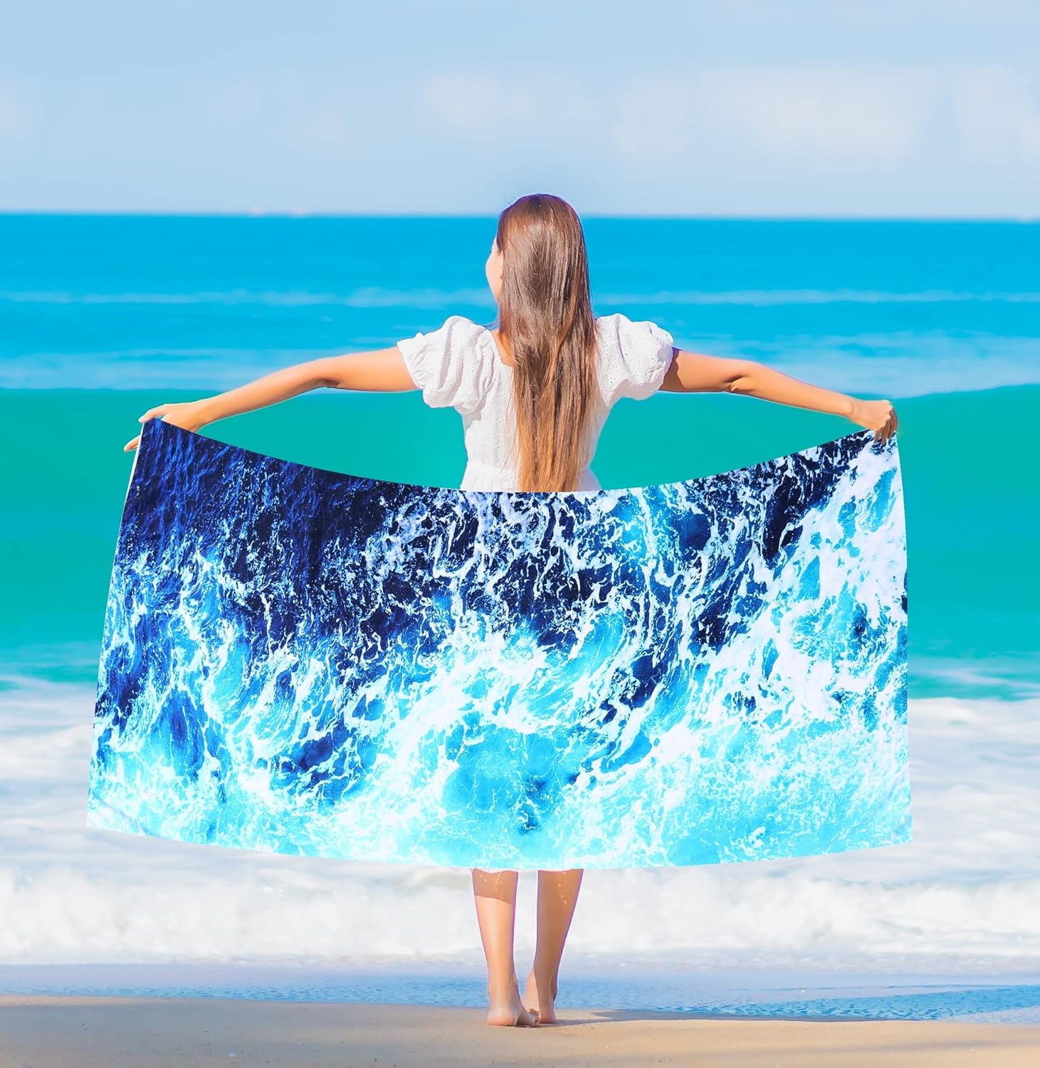 Artistic Tropical Hawaiian Palm Leaves Beach Towel, Summer Plant Pattern Quick Dry Absorbent, Large Sand Free Travel Pool W40*H60(CM)
Artistic Tropical Hawaiian Palm Leaves Beach Towel, Summer Plant Pattern Quick Dry Absorbent, Large Sand Free Travel Pool W40*H60(CM)