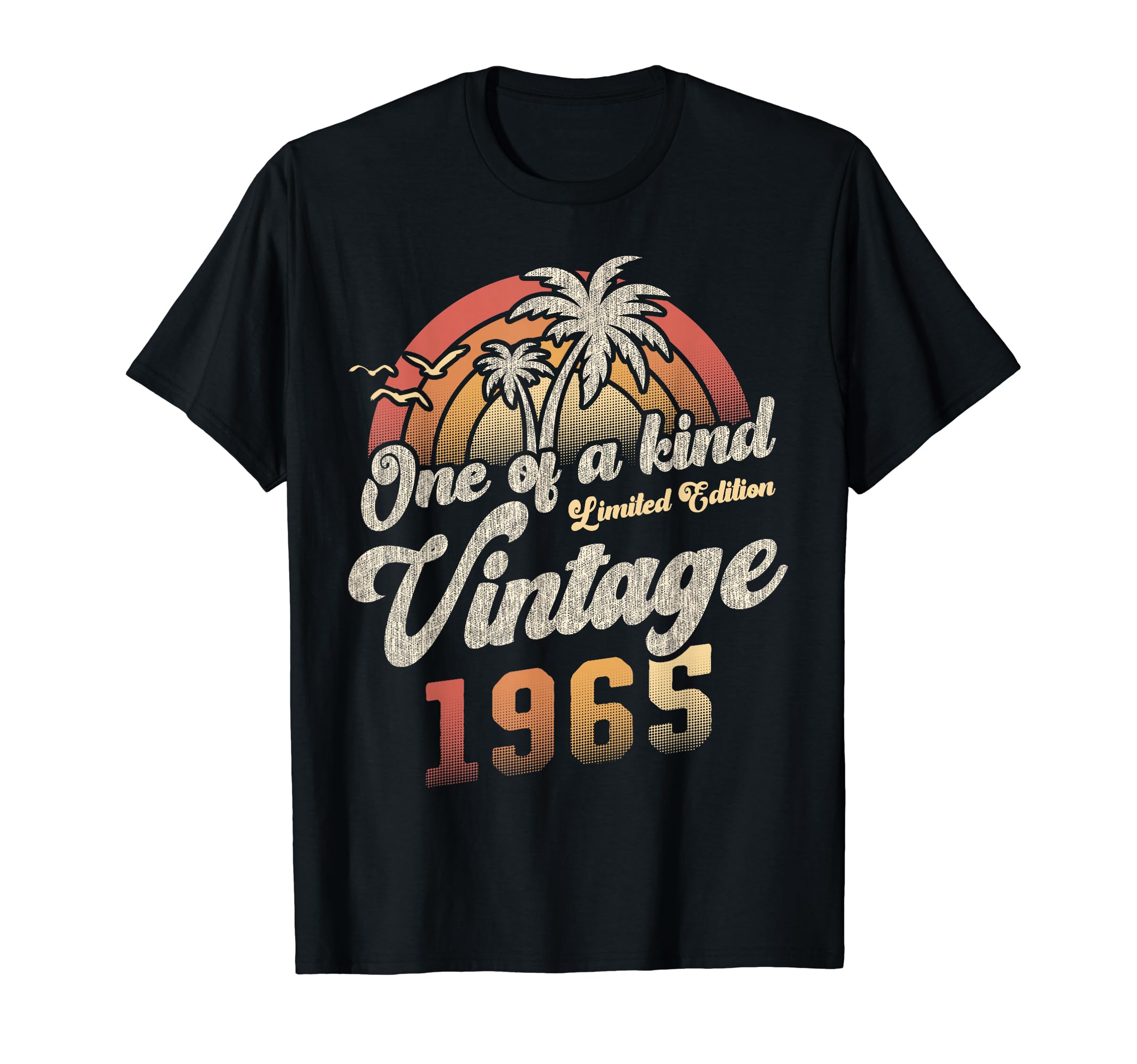 Vintage 1965 Birthday 60th Anniversary Palm Tree Retro T-Shirt
Vintage 1965 Birthday 60th Anniversary Palm Tree Retro T-Shirt