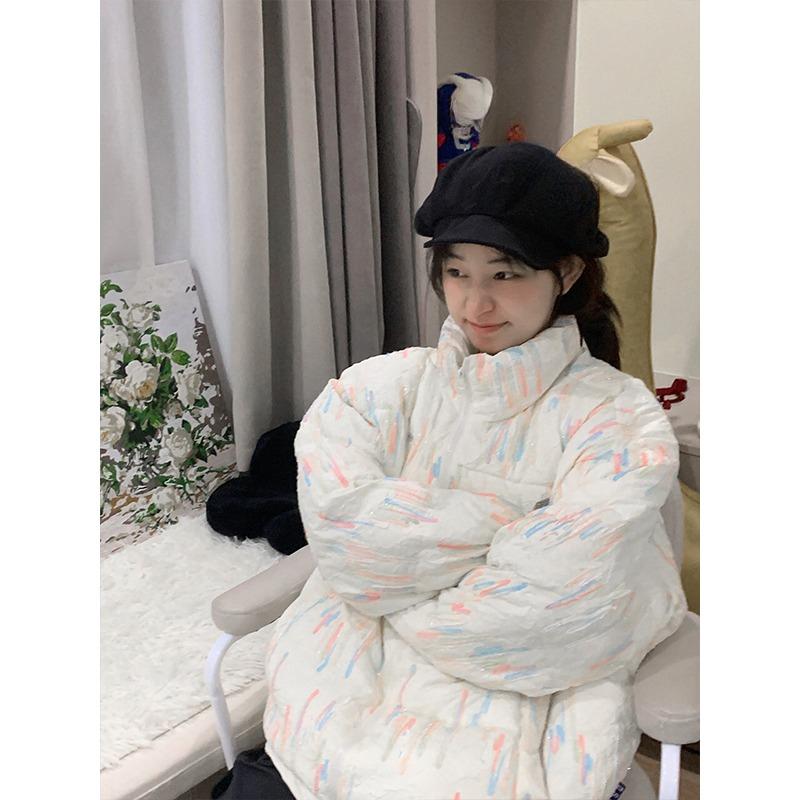 Радужное плиссированное платье со стоячим воротником, новое стильное кремовое свободное пуховое хлопковое пальто Ins Preppy Coat XXXL
Радужное плиссированное платье со стоячим воротником, новое стильное кремовое свободное пуховое хлопковое пальто Ins Preppy Coat XXXL