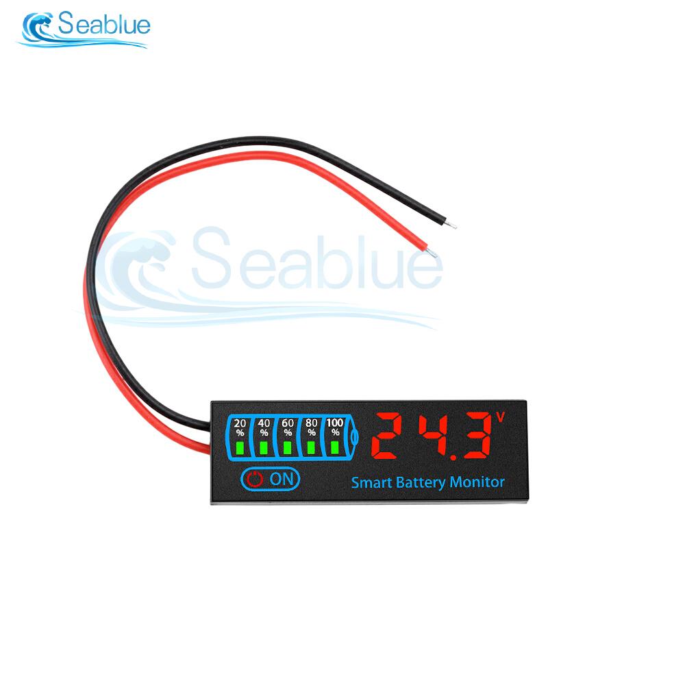 DC 7-55V Acid/Lithium Universal Battery Charge Indicator Board LED Display Indicator Voltage Charge Indicator 3-14S With Alarm
DC 7-55V Acid/Lithium Universal Battery Charge Indicator Board LED Display Indicator Voltage Charge Indicator 3-14S With Alarm