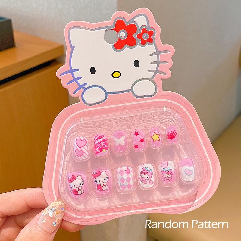 Sanrio Hello Kitty/Kuromi/Melody Kids Press-On Nails Set - 3D Rhinestones, Bows, Self-Adhesive Nail Stickers girls
Sanrio Hello Kitty/Kuromi/Melody Kids Press-On Nails Set - 3D Rhinestones, Bows, Self-Adhesive Nail Stickers girls