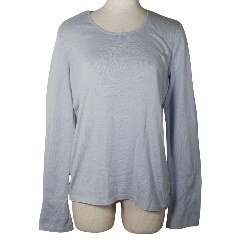 CHANEL COCO Mark knit P25278V01765 light blue cotton Women Used
CHANEL COCO Mark knit P25278V01765 light blue cotton Women Used