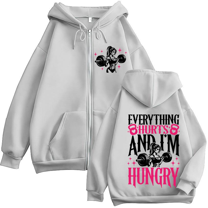 Everything Hurts and I’m Hungry Zipper Hoodie Men Women s Gym Fashion Oversized Sweatshirt Coats Fleece Clothing Hoodies 3XL
Everything Hurts and I’m Hungry Zipper Hoodie Men Women s Gym Fashion Oversized Sweatshirt Coats Fleece Clothing Hoodies 3XL