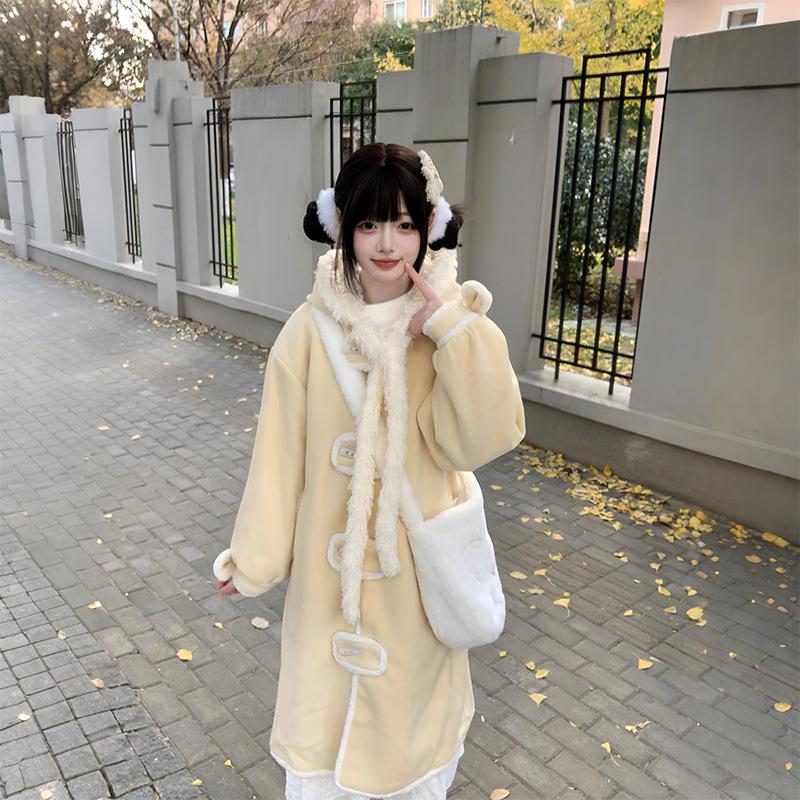 Plus Size Women s Preppy Toggle Button Wool Coat - Autumn/Winter Mid-Length L (60-70 kg)
Plus Size Women s Preppy Toggle Button Wool Coat - Autumn/Winter Mid-Length L (60-70 kg)