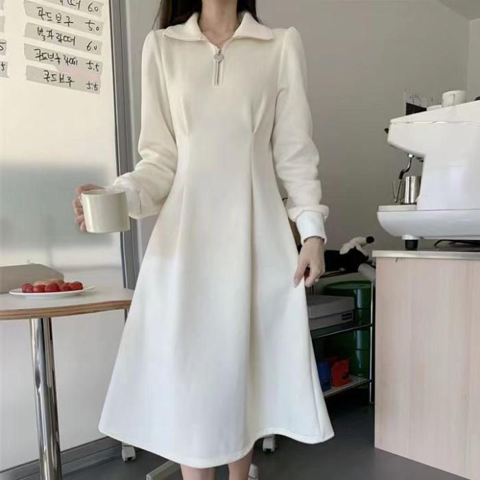 Dress autumn and winter French heart neckline zipper fashion high sense waist thin light luxury autumn and winter dress XXXL абрикосовий
Dress autumn and winter French heart neckline zipper fashion high sense waist thin light luxury autumn and winter dress XXXL абрикосовий