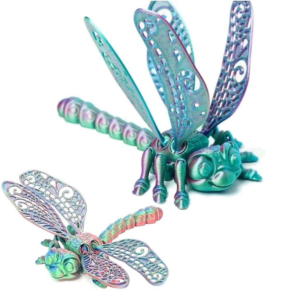 Rotatable 3D Printed Dragonfly Figurine 3D Articulated Dragonfly Toys Landscaping Decoration Style 3
Rotatable 3D Printed Dragonfly Figurine 3D Articulated Dragonfly Toys Landscaping Decoration Style 3